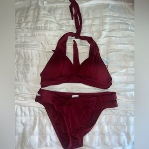 Burgundy Target bikini size S